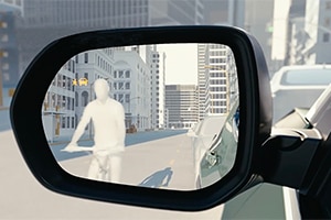 Detecção de pedestre na abertura de porta do SUV Chevrolet Equinox 2025